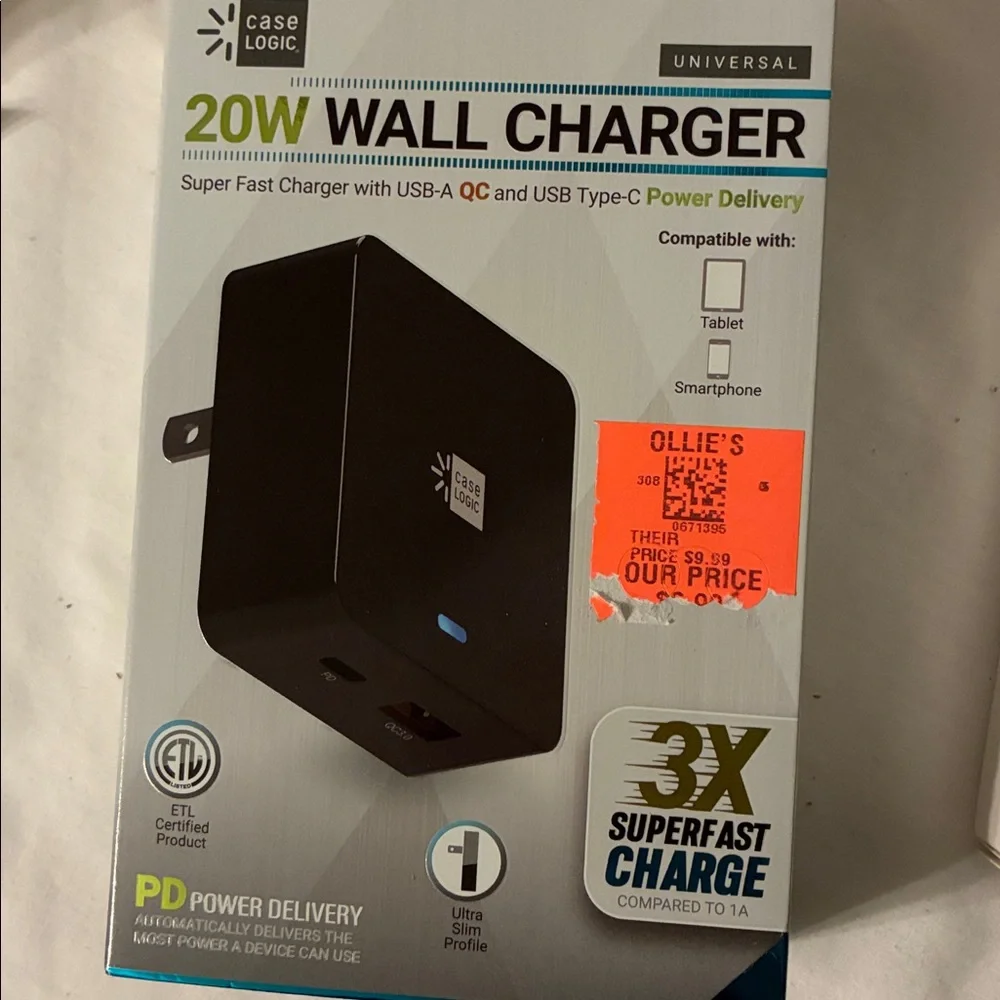 heyday Blue Donut Wall Charger